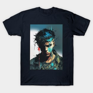 Troublemaker portrait splash art graphic design illustration T-Shirt